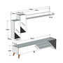 Hanah Home Beril Mueble para TV - Nogal